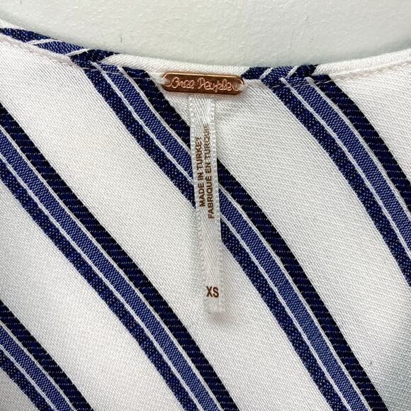 Free People Tuxedo Stripe Wide Leg Pants Set XS - Picture 4 of 11